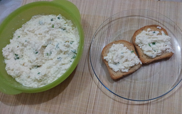 Patê de ricota e iogurte