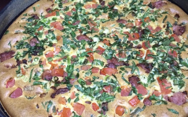 Torta de linguiça toscana