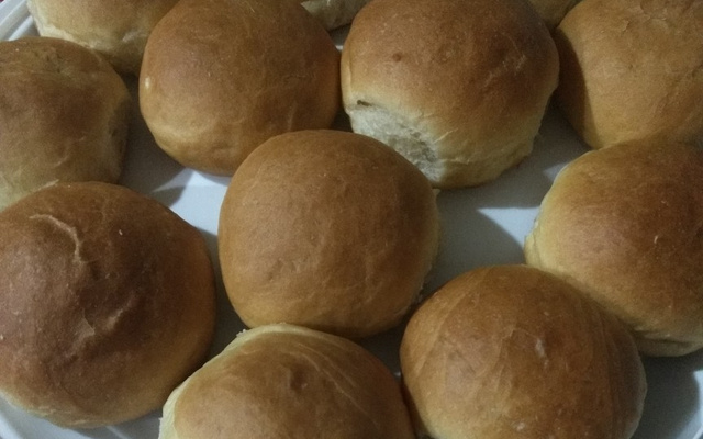 Pão de hambúrguer caseiro