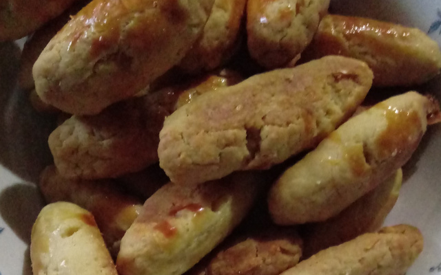 Salgadinho de queijo de forno