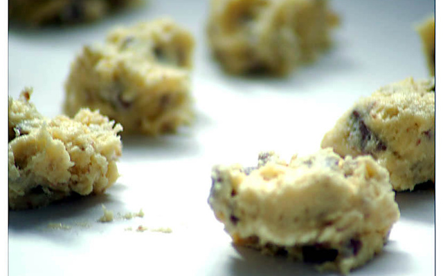 Cookies de baunilha e chocolate