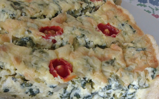 Quiche de espinafre e ricota
