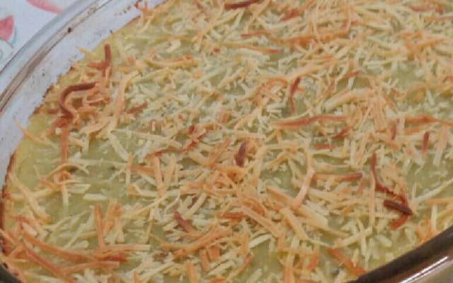 Escondidinho de batata doce com carne moída