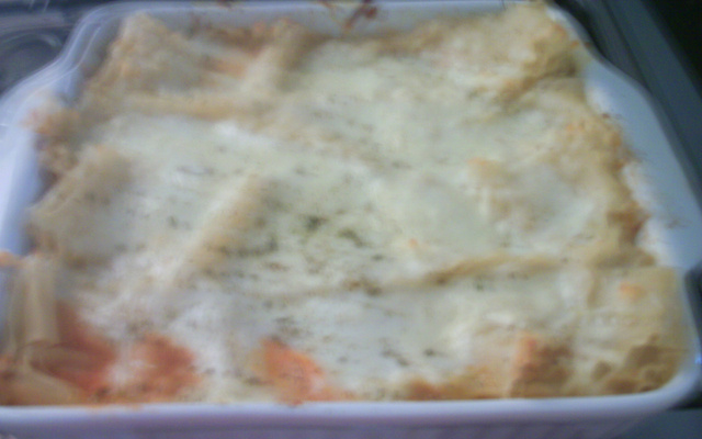 Lasanha quatro queijos