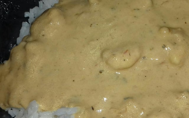 Estrogonofe de camarão