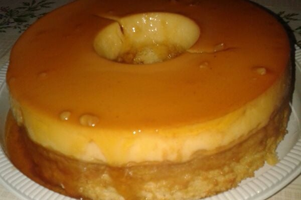 Bolo pudim de laranja