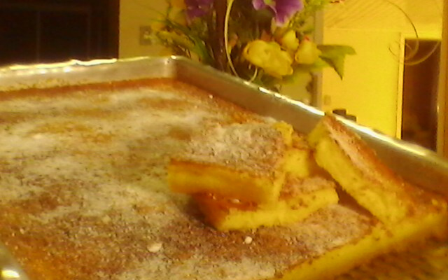 Bolo de fubá cremoso