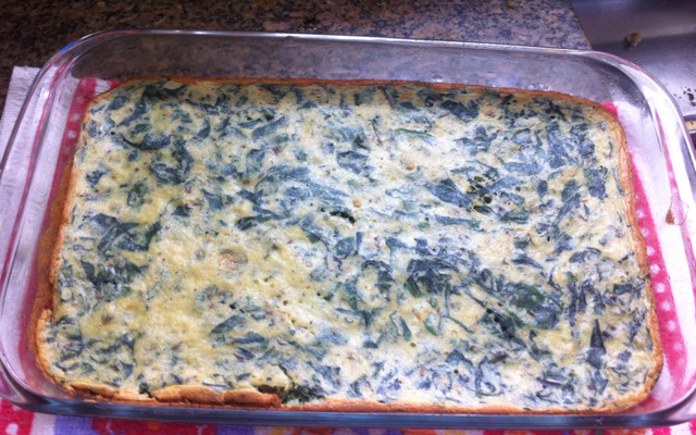 Souflé de espinafre