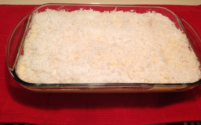 Pavê de coco da Wanderléia