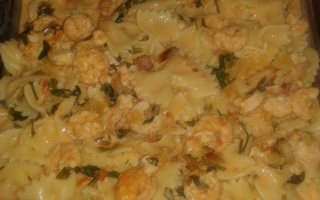 Macarrão com camarão