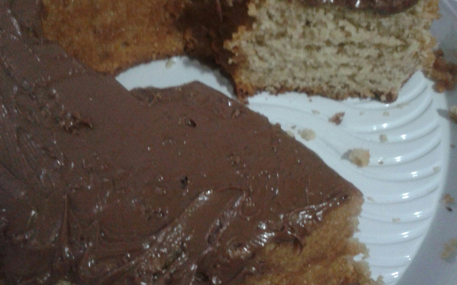 Bolo de banana de liquidificador