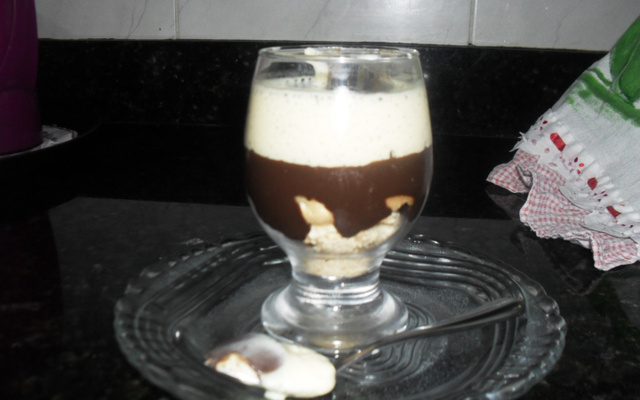 Torta desconstruida de maracujá