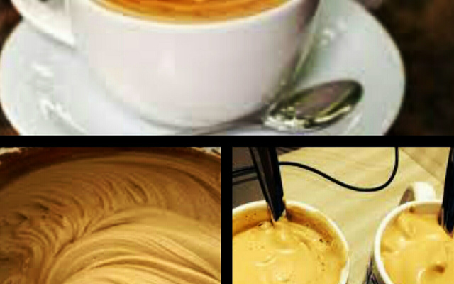 Café cremoso de inverno