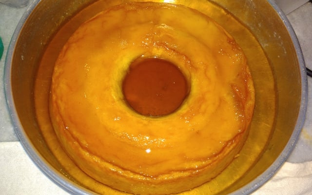 Pudim de pão rápido e simples