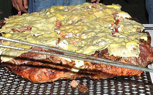 Panceta de leitão à pizza à moda da casa