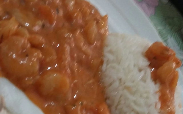 Camarão com requeijão