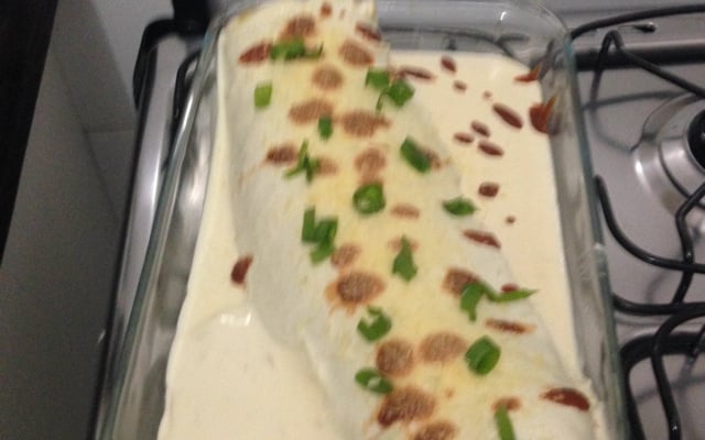 Rocambole de arroz cozido do Lúcio Cezar