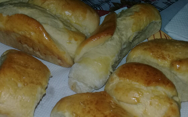 Pão caseiro simples (pão sovado)