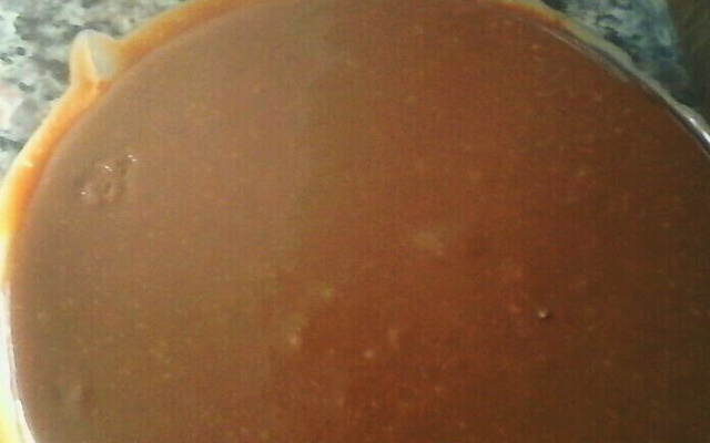 Calda de chocolate que endurece