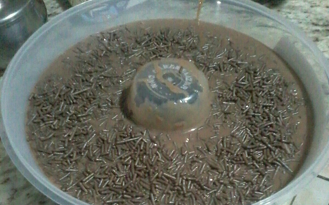 Chandele caseiro da Ana