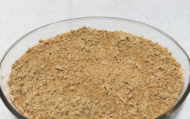 Pavê de doce de leite com paçoca