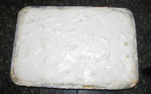 Doce de banana com creme