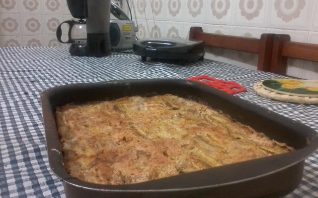 Cuca de banana vapt-vupt