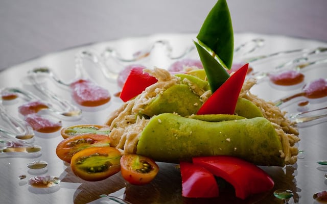 Massa de panqueca de espinafre