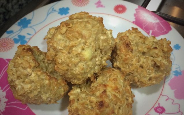 Bolinho de arroz integral