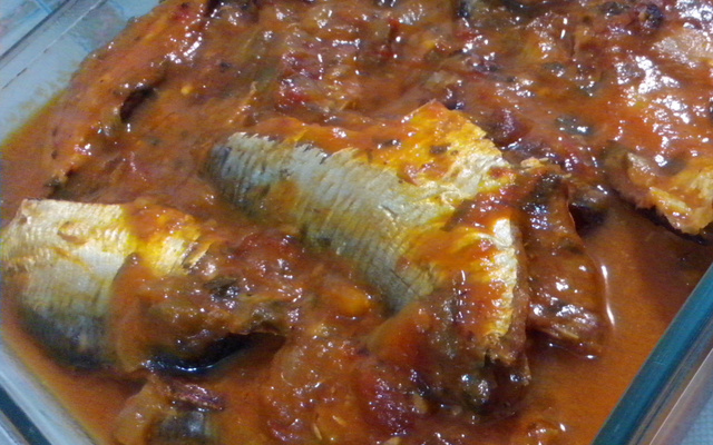 Sardinha na panela de pressão