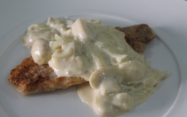 Peixe ao molho de sidra