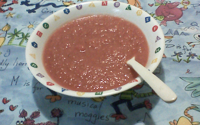 Sopa cor-de-rosa (muito facil)