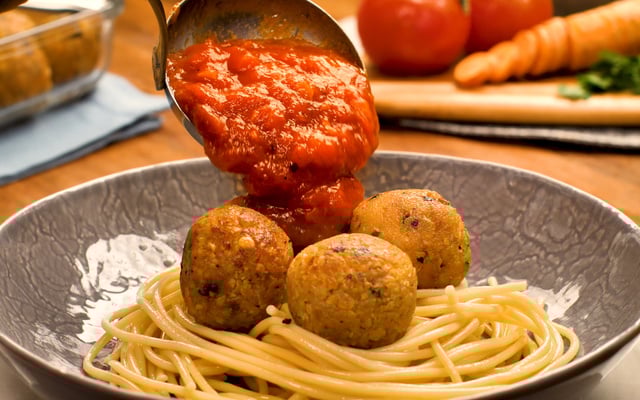 Almôndega de grão-de-bico