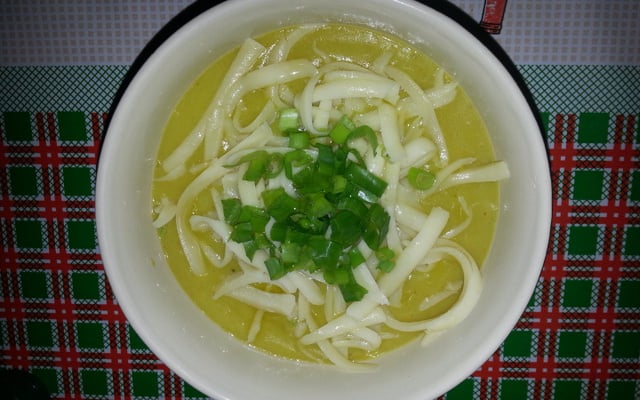 Creme de batatas ao curry