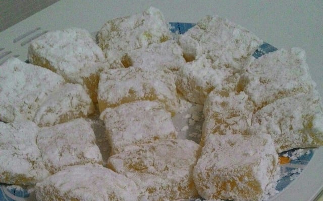 Manjar Turco ou goma Árabe (Lokum ou loukum)