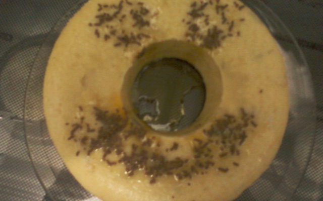 Bolo de maçã com canela de microondas