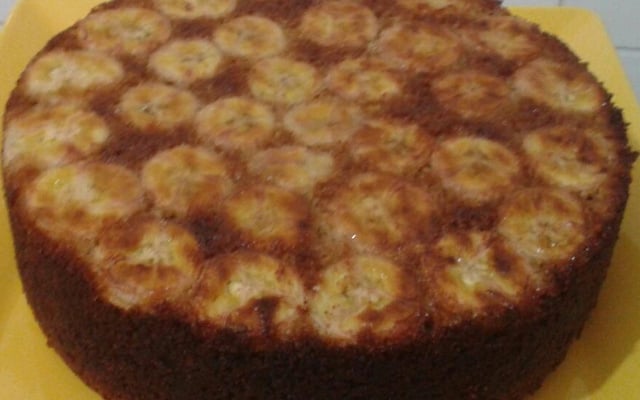 Bolo de banana integral com laranja