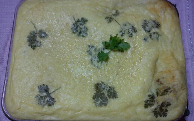 Souflé de batata e carne moída