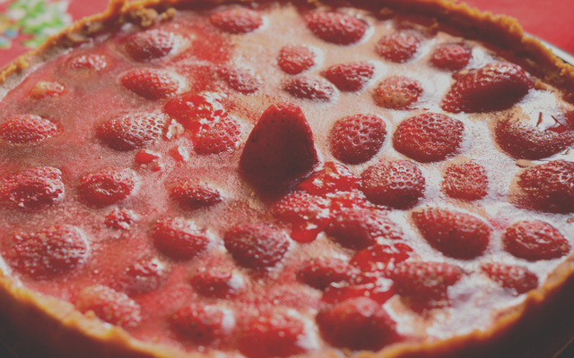 Torta fácil de morango