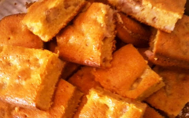 Bolo de fubá com aveia integral