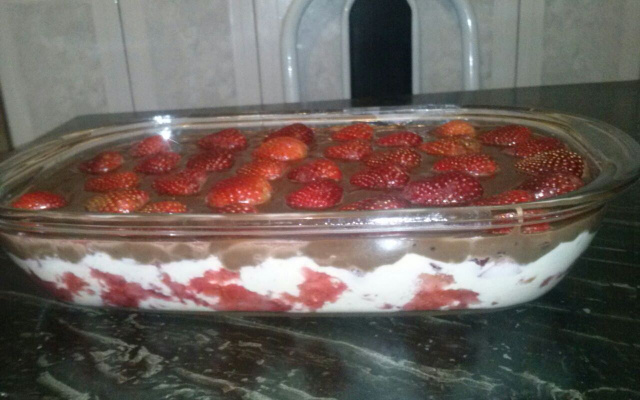 Torta gelada de morango