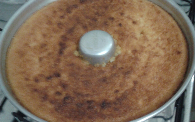 Bolo de macaxeira ou aipim