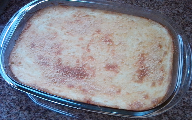 Torta de bacalhau com requeijão