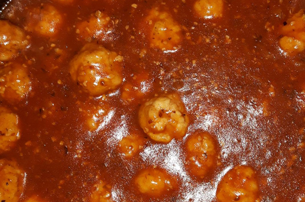 Almôndegas de frango