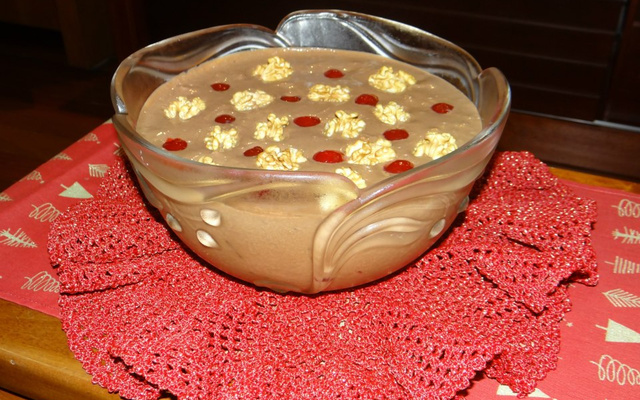 Estrogonofe de chocolate natalino