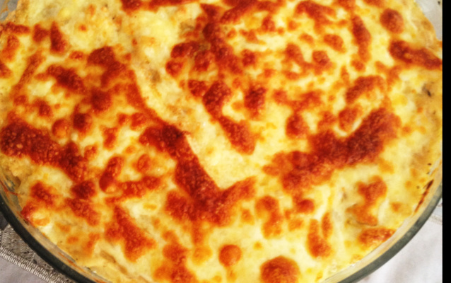 Cebola gratinada