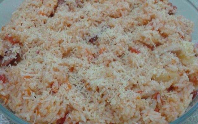 Arroz rápido na panela de pressão