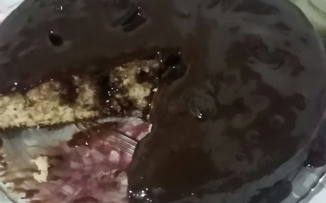 Cobertura simples de chocolate