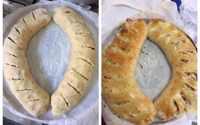 Pão recheado da Jaque