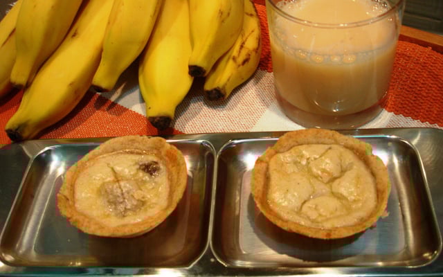 Mini quiche de banana